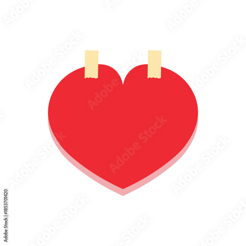 Heart Shaped Sticky Notes