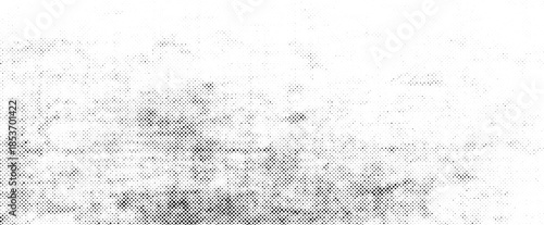 Abstract Halftone Dot Pattern Gradient with Distressed Grunge Texture Background