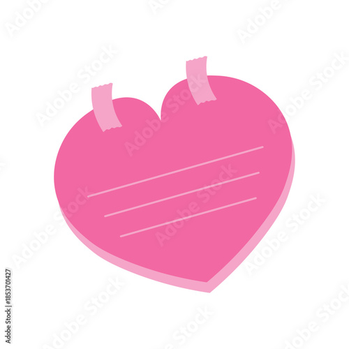 Heart Shaped Sticky Notes