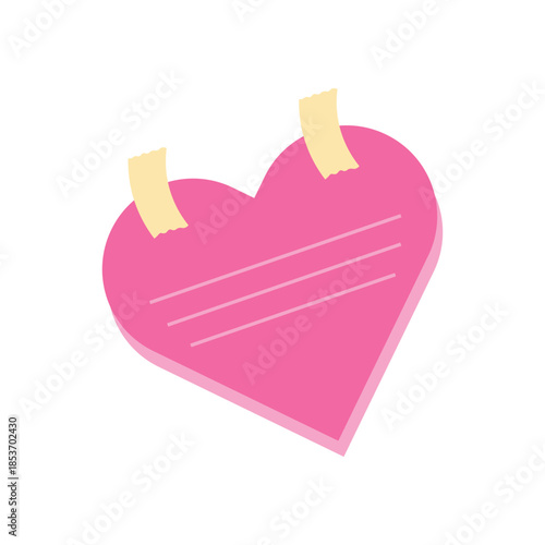 Heart Shaped Sticky Notes
