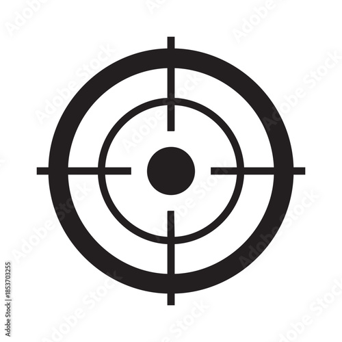 Target Crosshair Icon for Precision Shooting and Gaming