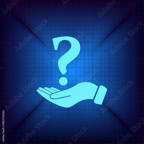 Vector illustration on a blue background