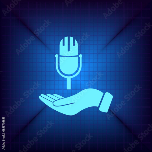 Vector illustration on a blue background