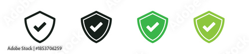shield check mark icon tick symbol | for validation, approval, security, protection, antivirus, verified status, privacy, and secure app or web UI elements