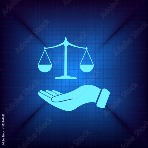 Vector illustration on a blue background