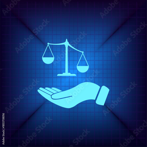 Vector illustration on a blue background