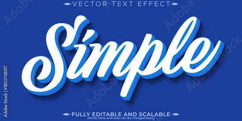 Cretive text effect, editable modern and poster text style