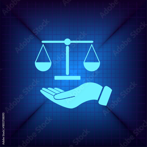 Vector illustration on a blue background