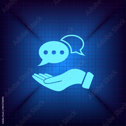 Vector illustration on a blue background