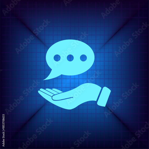 Vector illustration on a blue background