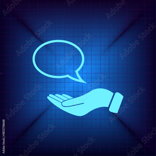 Vector illustration on a blue background