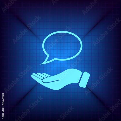 Vector illustration on a blue background