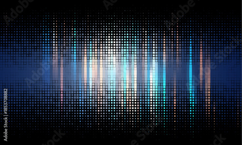 blue geometric shape abstract technology vector background