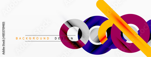 Abstract colorful design. Intersecting shapes create dynamic visual effect. Modern background suitable for various projects.