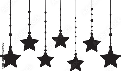 Hanging stars decoration