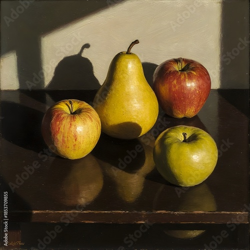 Dark Fruit Still Life — Low Light Old Masters Style