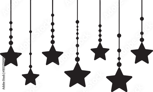 Hanging stars decoration