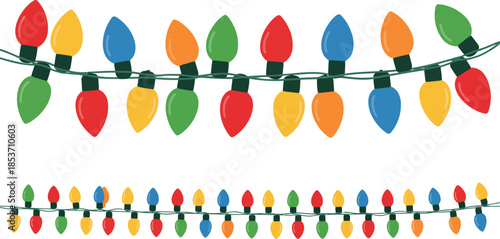 Cheerful holiday lighting strands in vibrant colors perfect for festive decorations and joyful celebrations