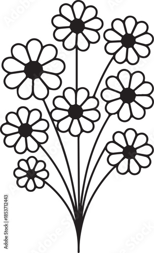 Simple flower illustration