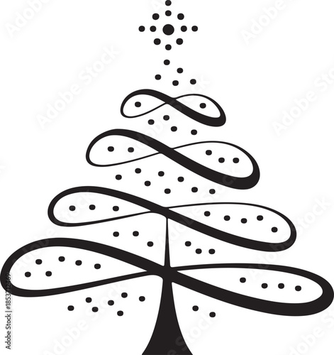 Abstract christmas tree design