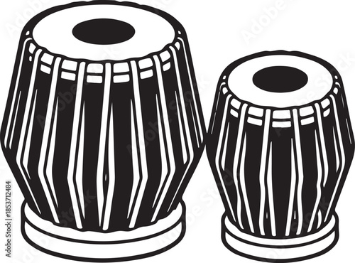 Traditional indian tabla drums