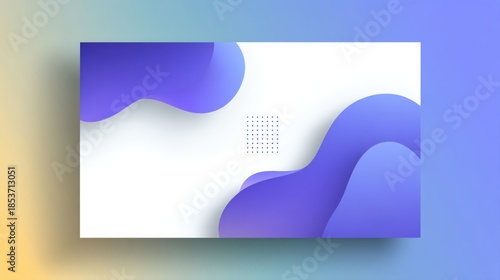 Modern abstract background featuring smooth curves in purple and blue for use in digital designs and presentations.
