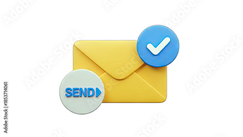 Email Sent Confirmation with Checkmark and Send Button