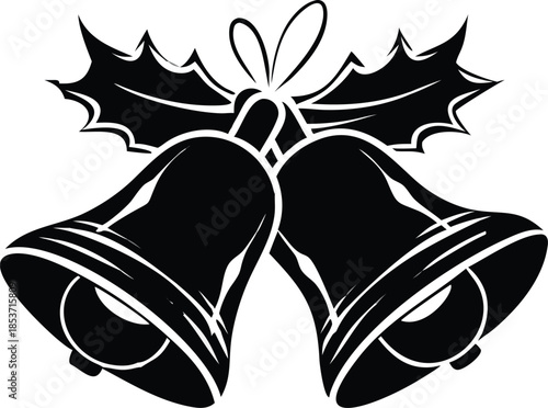 Silhouette Of Sleigh Bells