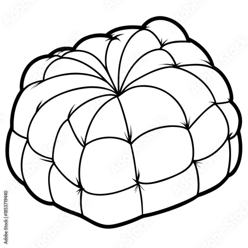 Padded line art vector