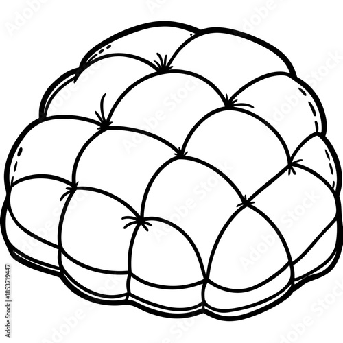 Padded line art vector