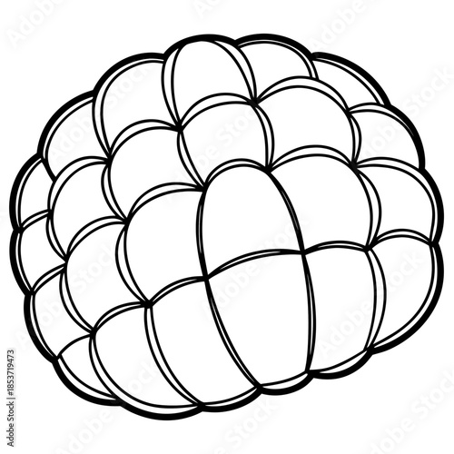 Padded line art vector