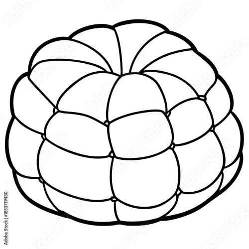 Padded line art vector