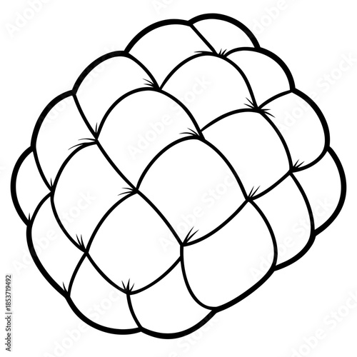 Padded line art vector