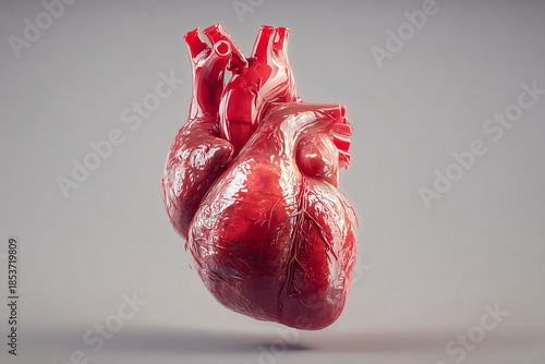 Realistic 3D Human Heart Anatomy for Medical and Educational Use made with generative AI