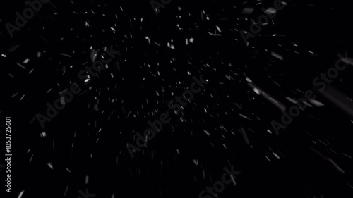 Falling Snow Overlay with Alpha Channel - Seamless Loop Animation