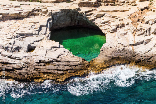 Giola lagoon in Thassos, Greece