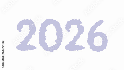 New Year celebration with 2026 number graphic element