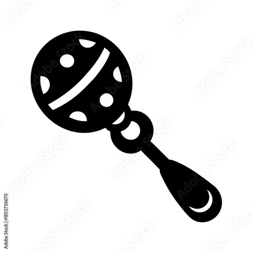 vector clip art baby rattle for web and graphic design