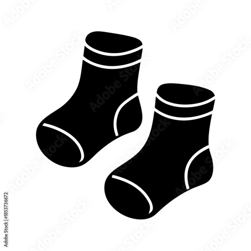 vector clip art baby socks for web and graphic design
