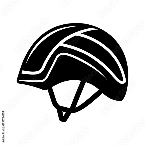 vector clip art bicycle helmet on white background for web and graphic design