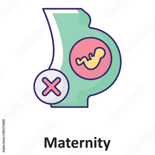 Maternity Icon Vector Icon which can easily modify or edit