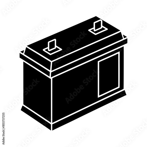 vector clip art car battery on white background for web and graphic design