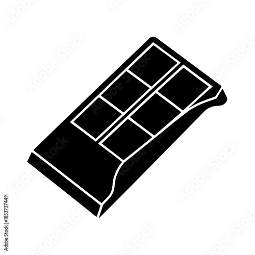 vector clip art chocolate bar on white background for web and graphic design