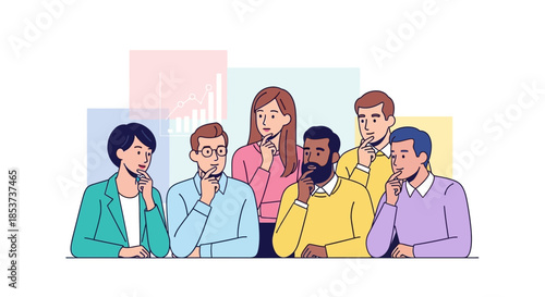 Diverse Group of People Talking Together.