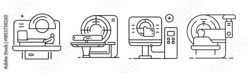 Magnetic resonance imaging and computed tomography scan medical diagnostic equipment collection