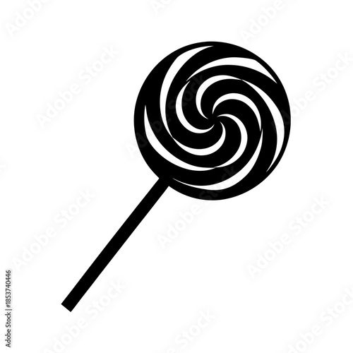 vector clip art lollipop on white background for web and graphic design