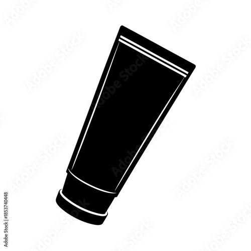 vector clip art lotion tube on white background for web and graphic design