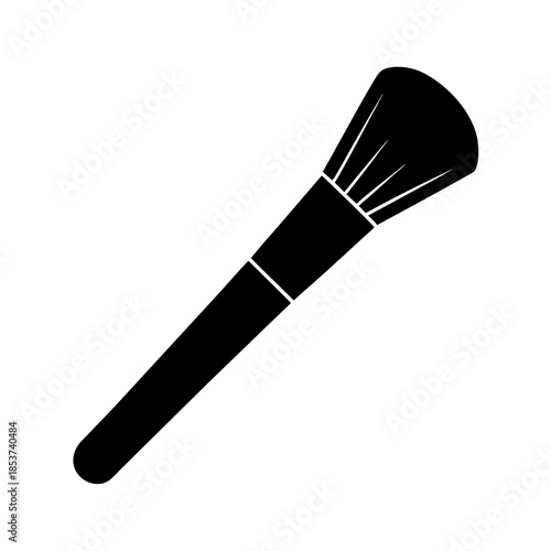 vector clip art makeup brush on white background for web and graphic design