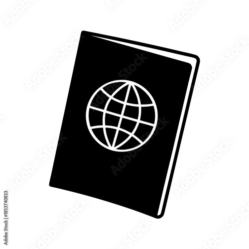 vector clip art passport on white background for web and graphic design