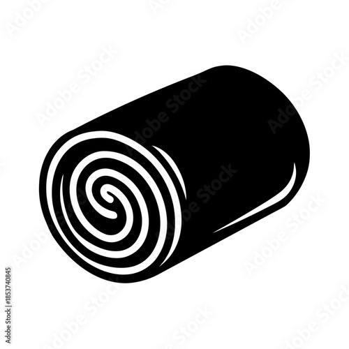 vector clip art pastry roll on white background for web and graphic design